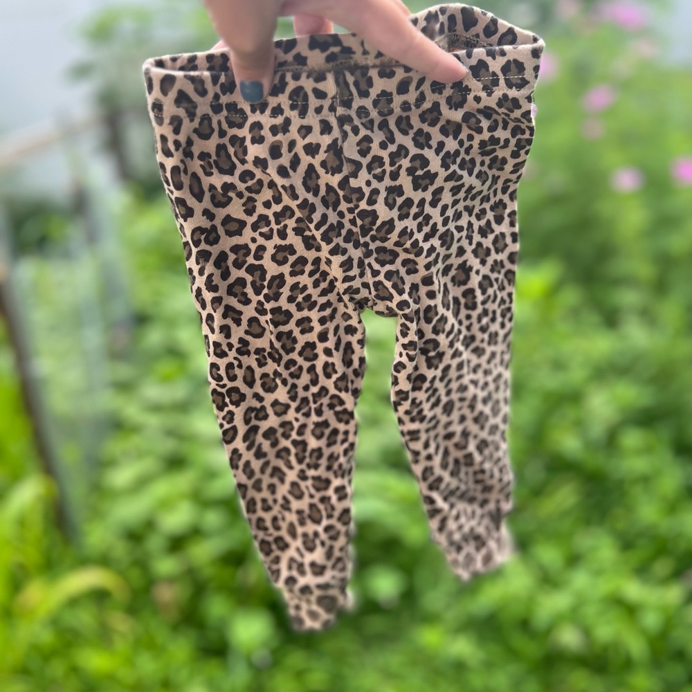 Cheetah Print leggings, 9 Months